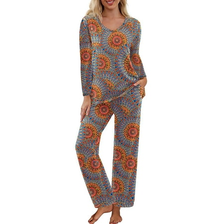 Niuer Ladies Casual Long Sleeve Pjs Tops And Capris Pant V Neck Sleepwear Pajamas Set Long Sleeve Comfy Sleepwear Loungewear Set Size S-3XL
Niuer Ladies Casual Long Sleeve Pjs Tops And Capris Pant V Neck Sleepwear Pajamas Set Long Sleeve Comfy Sleepwear Loungewear Set Size S-3XL