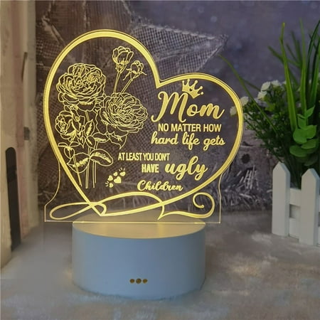 Night Light Gnobogi Room Decor Mother s Day Gift-LED Acrylic 3D Mother s Day Greeting Gift Light Acrylic Greeting Mother s Day Gift Atmosphere Light (White Warm Light)
Night Light Gnobogi Room Decor Mother s Day Gift-LED Acrylic 3D Mother s Day Greeting Gift Light Acrylic Greeting Mother s Day Gift Atmosphere Light (White Warm Light)