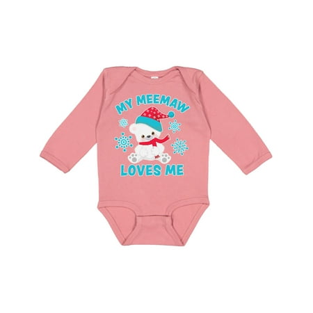 Inktastic Polar Bear My Meemaw Loves Me in Santa Hat with Snowflakes Gift Baby Boy or Baby Girl Long Sleeve Bodysuit
Inktastic Polar Bear My Meemaw Loves Me in Santa Hat with Snowflakes Gift Baby Boy or Baby Girl Long Sleeve Bodysuit