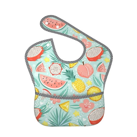 Bingfone Mess-Proof Baby Bib - Waterproof Bib for Baby Boy or Girl with Food Catcher Pocket Unisex-Bright Peach
Bingfone Mess-Proof Baby Bib - Waterproof Bib for Baby Boy or Girl with Food Catcher Pocket Unisex-Bright Peach