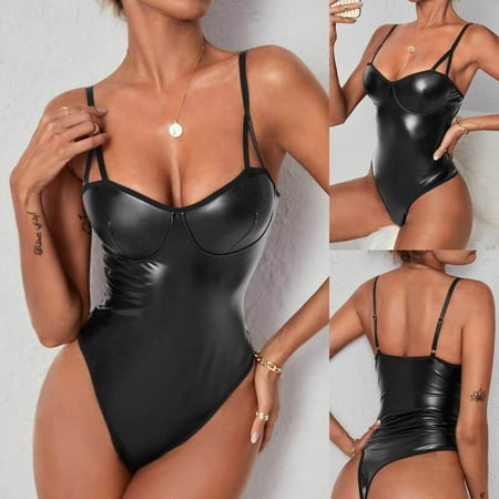 Lingerie For Women Plus Size Fashion Patent Leather Sleepwear Lingerie Temptation Underwear Nightdress
Lingerie For Women Plus Size Fashion Patent Leather Sleepwear Lingerie Temptation Underwear Nightdress
