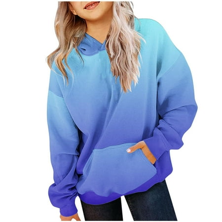 Kids Boy Girl Casual Hoodie Sweatershirt Long Sleeve Gradient Hooded Sweatshirts Loose Basic Pullover Tops with Pocket
Kids Boy Girl Casual Hoodie Sweatershirt Long Sleeve Gradient Hooded Sweatshirts Loose Basic Pullover Tops with Pocket