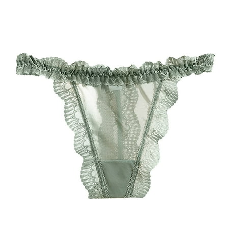 KDDYLITQ Women s Panty Low Rise Breathable Sexy Underwear Lace Seamless Thongs Green One Size
KDDYLITQ Women s Panty Low Rise Breathable Sexy Underwear Lace Seamless Thongs Green One Size