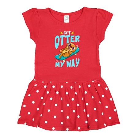 Inktastic Otter Cute Kids Skateboarding Gift Baby Girl Dress