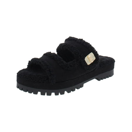 Giani Bernini Womens Faux Fur Lugged Sole Heels