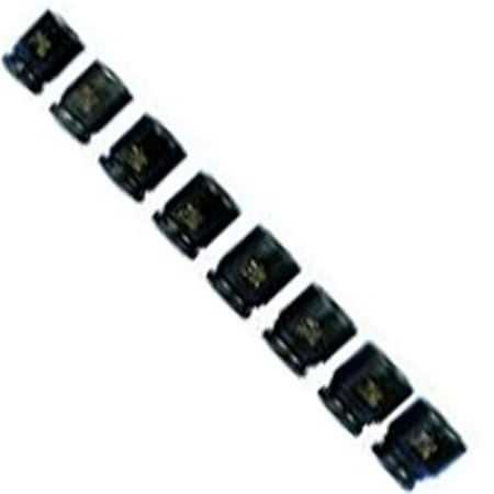 75in. Drive 6 Point Deep Impact Socket Set - 8 Pieces