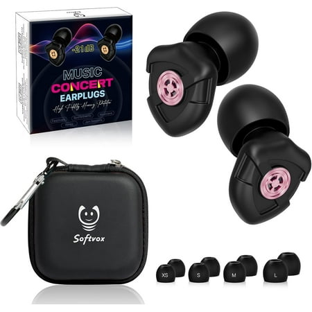Concert Ear Plugs High Fidelity Hearing Protection For Safe Noise Reduction Festivals Raves Musicians Sports Events Live Entertainment 21Db Noise Cancelling 8 Ear Tips In Xs S M L 
Concert Ear Plugs High Fidelity Hearing Protection For Safe Noise Reduction Festivals Raves Musicians Sports Events Live Entertainment 21Db Noise Cancelling 8 Ear Tips In Xs S M L
