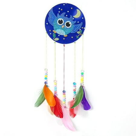 YLLSF Diamond Painting Point Drill Wind Chime Pendant Handmade DIY Pendant Crystal
