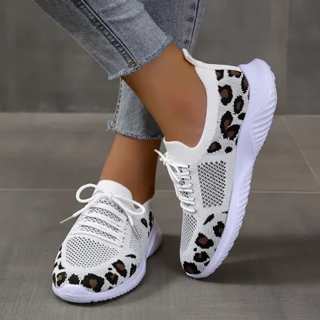 Women‘s Breathable & Lightweight Sneakers Leopard Pattern Lace-up Running Shoes Women‘s Footwear
Women‘s Breathable & Lightweight Sneakers Leopard Pattern Lace-up Running Shoes Women‘s Footwear