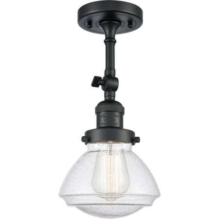 Matte Black Tone Semi Flush 7 Wide Steel/Cast Brass/Glass Medium Base LED 1 Light Fixture
Matte Black Tone Semi Flush 7 Wide Steel/Cast Brass/Glass Medium Base LED 1 Light Fixture