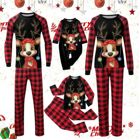 Vestitiy 2024 Matching Christmas Pjs for Family Christmas Pajamas Family Pjs Matching Sets Crew Neck Long Sleeve Parent-Child Outfit Home Wear For Baby
Vestitiy 2024 Matching Christmas Pjs for Family Christmas Pajamas Family Pjs Matching Sets Crew Neck Long Sleeve Parent-Child Outfit Home Wear For Baby