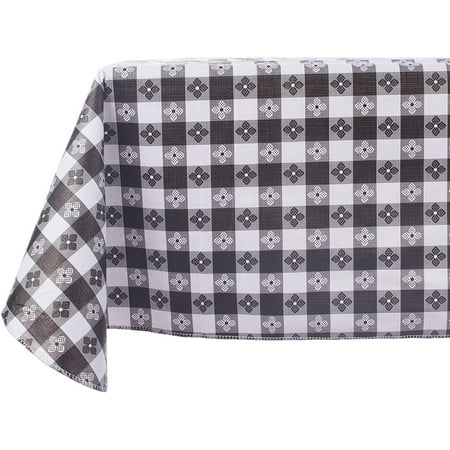 Yourtablecloth Checkered Vinyl Tablecloth with Flannel Backing for Restaurants Picnics Bistros Indoor and Outdoor Dining Black and White 52x52 Square
Yourtablecloth Checkered Vinyl Tablecloth with Flannel Backing for Restaurants Picnics Bistros Indoor and Outdoor Dining Black and White 52x52 Square