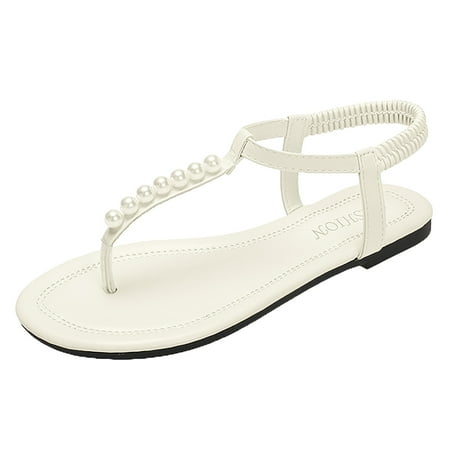 GHSOHS Womens Sandals Shoes for Women Slippers Flip Flops Espadrilles Wedge Sandals Fairy Style Flat Bottomed Clip Toe Sandals for Women Pearl Evening Trend T Shaped Roman Beach Shoes 40
GHSOHS Womens Sandals Shoes for Women Slippers Flip Flops Espadrilles Wedge Sandals Fairy Style Flat Bottomed Clip Toe Sandals for Women Pearl Evening Trend T Shaped Roman Beach Shoes 40