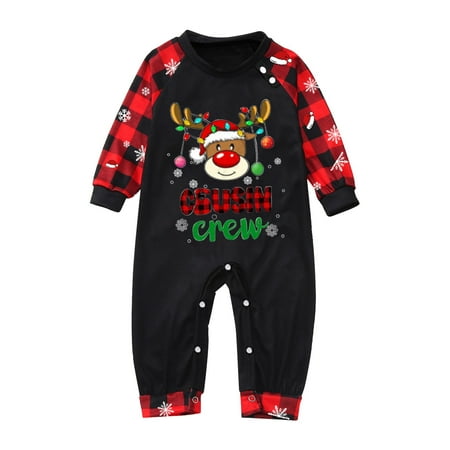 Baby Sleepwear For Christmas Family Matching Pajamas Cute Big Headed Deer Print Pjs Plaid Long Sleeve Tops And Pants Soft Casusal Holiday Sleepwear
Baby Sleepwear For Christmas Family Matching Pajamas Cute Big Headed Deer Print Pjs Plaid Long Sleeve Tops And Pants Soft Casusal Holiday Sleepwear