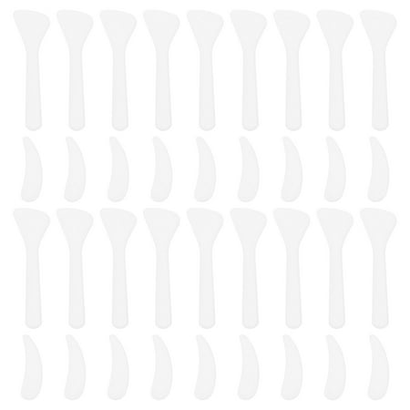 Etereauty 100Pcs Practical Plastic Face Cream Spoons Durable Makeup Scoops (White) 
Etereauty 100Pcs Practical Plastic Face Cream Spoons Durable Makeup Scoops (White)