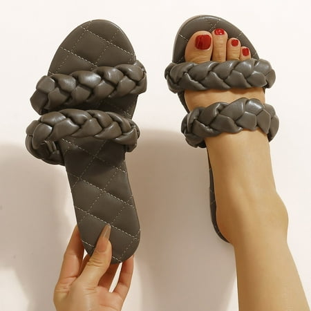 Fjofpr Slippers for Women Women s Shoes Summer Flat Heels Casual Solid Color Slip-on Sandals Peep Toe Plaid Slippers Hot
Fjofpr Slippers for Women Women s Shoes Summer Flat Heels Casual Solid Color Slip-on Sandals Peep Toe Plaid Slippers Hot