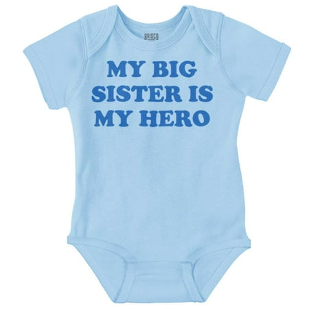 My Big Sister My Hero Little Sis Love Romper Boys or Girls Infant Baby Brisco Brands 6M
My Big Sister My Hero Little Sis Love Romper Boys or Girls Infant Baby Brisco Brands 6M
