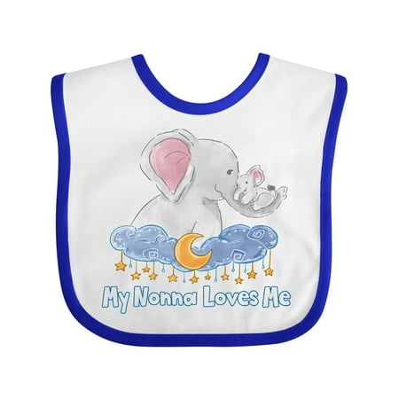Inktastic My Nonna Loves Me Cute Elephants Clouds Moon and Stars Boys or Girls Baby Bib
Inktastic My Nonna Loves Me Cute Elephants Clouds Moon and Stars Boys or Girls Baby Bib