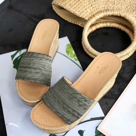 Gzztg Slippers for Women Sandals Women Slope Heel Open Toe Solid Slippers Comfy Beach Shoes Flip Flop
Gzztg Slippers for Women Sandals Women Slope Heel Open Toe Solid Slippers Comfy Beach Shoes Flip Flop