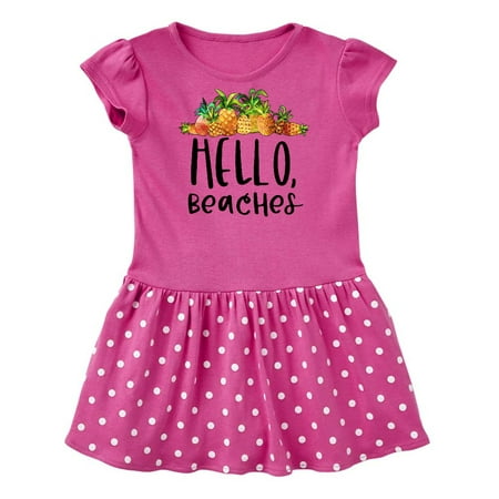 Inktastic Hello Beaches Group of Pineapples Gift Baby Girl Dress
