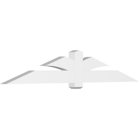 96 W x 16 H x 4 D x 6 F 4/12 Pitch Redmond Architectural Grade PVC Gable Bracket