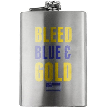 Bleed Blue and Gold Navy Veteran 8oz. Flask