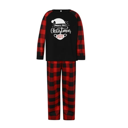 Liliz Christmas Family Matching Pajamas Parent-child Suits Letters Print Tops with Plaid Pants
Liliz Christmas Family Matching Pajamas Parent-child Suits Letters Print Tops with Plaid Pants