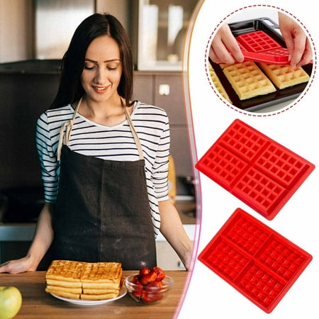 VKEKIEO 4 Even Square Mold DIY Baking Tool Silicone Cookie Mold