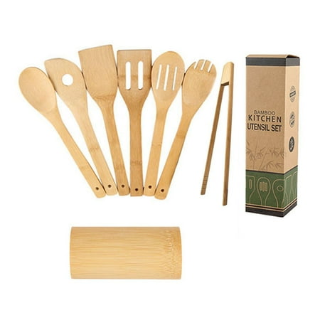 Preup 8pcs/set Wooden Bamboo Cooking Utensils Set Kitchen Utensil Set With Holder Wooden Spoons For Cooking Great Gift
Preup 8pcs/set Wooden Bamboo Cooking Utensils Set Kitchen Utensil Set With Holder Wooden Spoons For Cooking Great Gift
