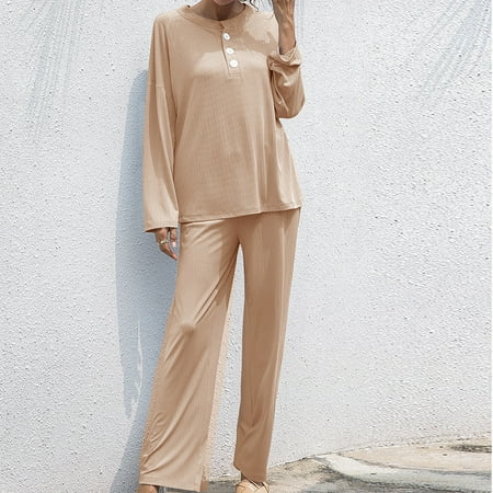Pajamas For Women Long Sleeve Sports Tops Set Elastic Waist Long Pants Pajamas Sets Womens Pajama Sets Womens Fall Fashion 2022
Pajamas For Women Long Sleeve Sports Tops Set Elastic Waist Long Pants Pajamas Sets Womens Pajama Sets Womens Fall Fashion 2022