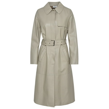 P.A.R.O.S.H. Woman Trench In Pelle Beige