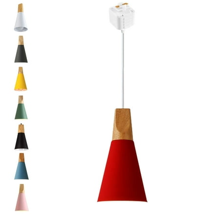 FSLiving J-Style Track Mount Pendant Fixture Scandinavian Style Pendant Lights for Kitchen Hanging Lamp Modern Wood and Aluminium Light Customizable Red - 1 Light
FSLiving J-Style Track Mount Pendant Fixture Scandinavian Style Pendant Lights for Kitchen Hanging Lamp Modern Wood and Aluminium Light Customizable Red - 1 Light