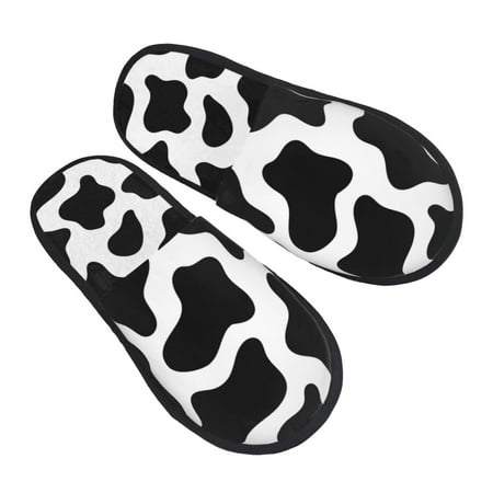 KLL cow Print Black White Slippers For Women Men House Slip On Indoor Outdoor Bedroom Furry Fleece Lined Ladies Comfy Anti-Skid Rubber Hard Sole-Medium
KLL cow Print Black White Slippers For Women Men House Slip On Indoor Outdoor Bedroom Furry Fleece Lined Ladies Comfy Anti-Skid Rubber Hard Sole-Medium