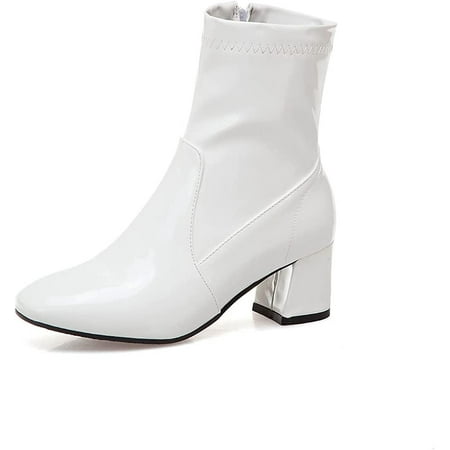 Women s Ankle Boots Square Toe Go Go Boots with Chunky Heel and Zipper for Womens Ladies
Women s Ankle Boots Square Toe Go Go Boots with Chunky Heel and Zipper for Womens Ladies