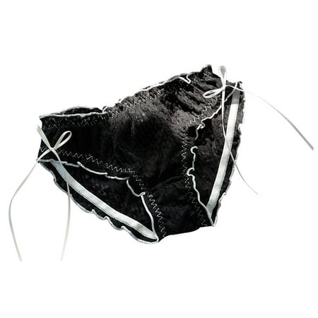

Seamless Underwear For Women Womens Bikini Panties Cotton-Spandex Lace Underwear/Ultra-Soft Cotton Stretch Underwear(M Black)