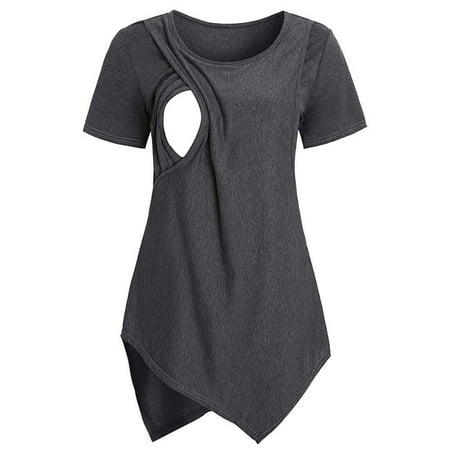 asdoklhq Maternity Tops Clearance Maternity Womens Nursing Round Neck Short Sleeve Round Neck Breastfeeding Blouse
asdoklhq Maternity Tops Clearance Maternity Womens Nursing Round Neck Short Sleeve Round Neck Breastfeeding Blouse