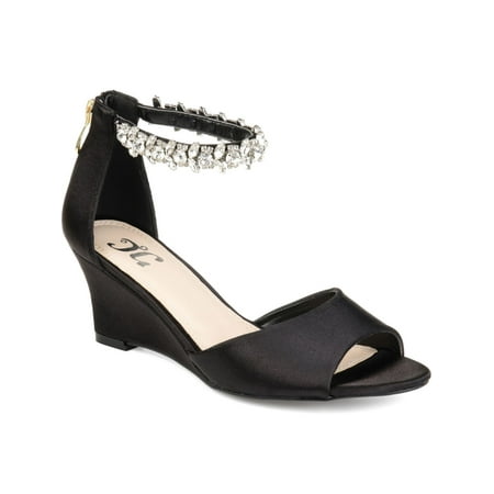 JOURNEE COLLECTION Womens Black Jeweled Ankle Strap Ankle Strap Gem Accent Connor Round Toe Wedge Zip-Up Dress Sandals 8 M
JOURNEE COLLECTION Womens Black Jeweled Ankle Strap Ankle Strap Gem Accent Connor Round Toe Wedge Zip-Up Dress Sandals 8 M