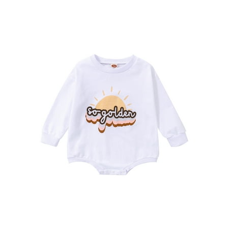 Amuver Infant Baby Unisex Casual Romper Round Neck Rainbow/Sun/Letter Printed Long Sleeve Bodysuit
Amuver Infant Baby Unisex Casual Romper Round Neck Rainbow/Sun/Letter Printed Long Sleeve Bodysuit