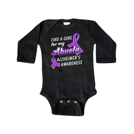 Inktastic Alzheimer s Awareness Find a Cure for my Abuela Gift Baby Boy or Baby Girl Long Sleeve Bodysuit
Inktastic Alzheimer s Awareness Find a Cure for my Abuela Gift Baby Boy or Baby Girl Long Sleeve Bodysuit