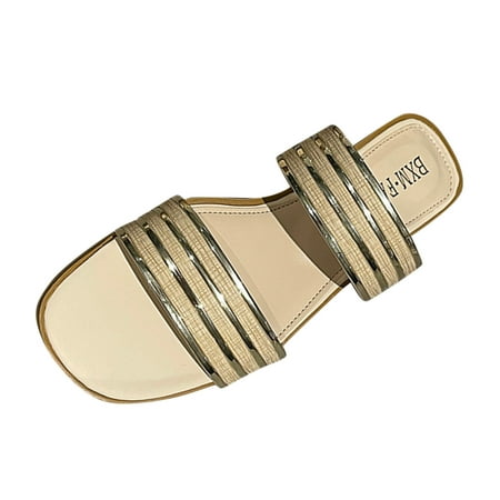 Fashion Spring And Summer Women Slippers Flat Bottom Open Toe Colorblock Shiny Comfortable And Casual Style
Fashion Spring And Summer Women Slippers Flat Bottom Open Toe Colorblock Shiny Comfortable And Casual Style
