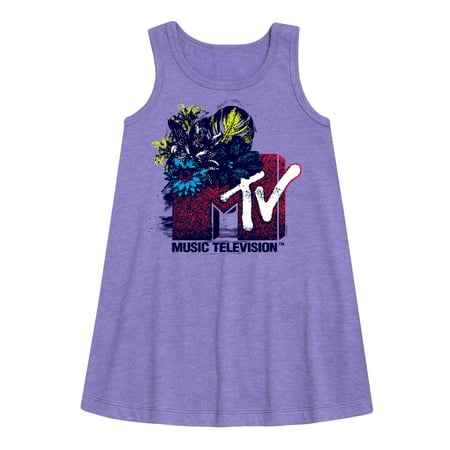 MTV Logo - Americana Tropic - Toddler and Youth Girls A-line Dress
