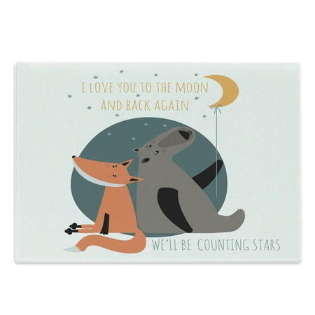 I Love You Cutting Board Bear and Fox in Love Counting Stars at Night Animal Birthday Print Decorative Tempered Glass Cutting and Serving Board Large Size Orange Slate Blue Grey by Ambesonne
I Love You Cutting Board Bear and Fox in Love Counting Stars at Night Animal Birthday Print Decorative Tempered Glass Cutting and Serving Board Large Size Orange Slate Blue Grey by Ambesonne