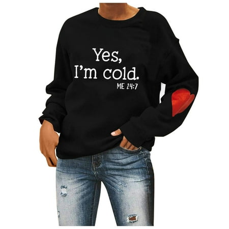 Women Long Sleeve Sweatshirt Letter Printed Blouse Crew Neck Trendy Loose Tops Pullover
Women Long Sleeve Sweatshirt Letter Printed Blouse Crew Neck Trendy Loose Tops Pullover