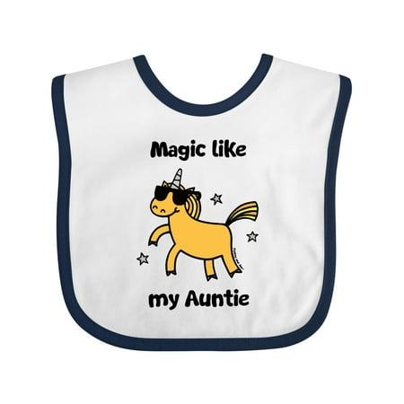Inktastic Unicorn Magic Like Auntie Gift Baby Boy or Baby Girl Bib