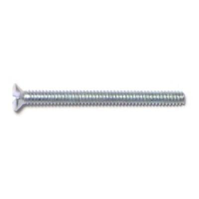 #4-40 x 1-1/4 Zinc Slotted Flat Head Machine Screws (72 pcs.)