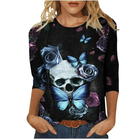 Mrat Tshirts for Women Long Sleeve Round-Neck Blouses & Shirts Ladies Fashion Printed Loose T-shirt Mid-length 3/4 Sleeves Blouse Round Neck Casual Tops Long Sleeve Corset Tops
Mrat Tshirts for Women Long Sleeve Round-Neck Blouses & Shirts Ladies Fashion Printed Loose T-shirt Mid-length 3/4 Sleeves Blouse Round Neck Casual Tops Long Sleeve Corset Tops