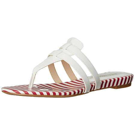 Nine West Womens Outside Open Toe Casual T-Strap Sandals