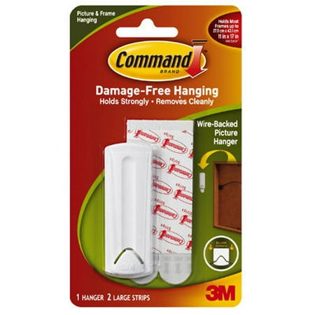 5PK Wire Backed Picture Hanger With Command Adhesive