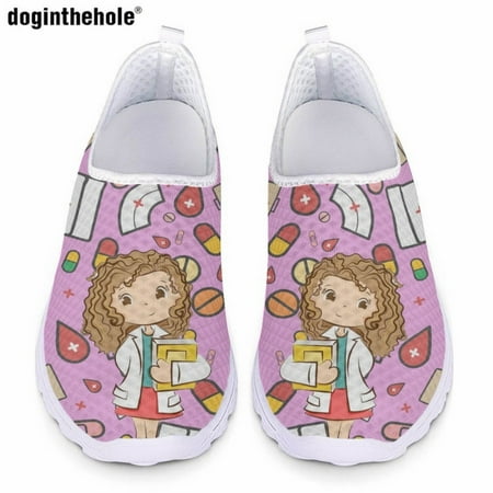 Fashion Women s Casual Flat Shoes Gradient Color Cartoon Nurse Print Nursing Shoes Lightweight Breathable Mesh Shoe
Fashion Women s Casual Flat Shoes Gradient Color Cartoon Nurse Print Nursing Shoes Lightweight Breathable Mesh Shoe