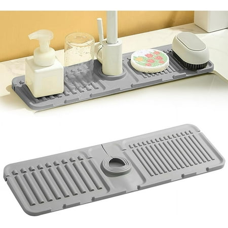 Faucet Mat for Kitchen Sink Upgrade Kitchen Sink Silicone Draining Mat Fast Drying Stone Sink Tray Sink Protectors Sink Faucet Mat Guard for Kitchen Bathroom Sink
Faucet Mat for Kitchen Sink Upgrade Kitchen Sink Silicone Draining Mat Fast Drying Stone Sink Tray Sink Protectors Sink Faucet Mat Guard for Kitchen Bathroom Sink